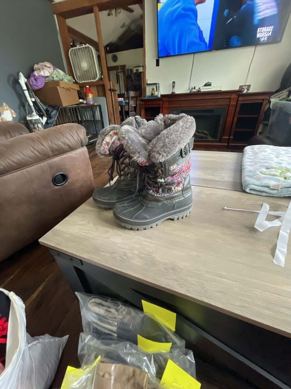Dream Pairs Winter Snow Boots Size 11Grey Multi